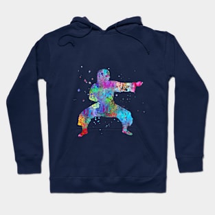 Karate fighter girl Hoodie